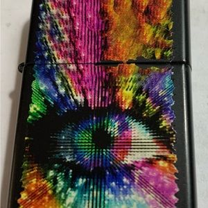Psychedelic eye zippo lighter